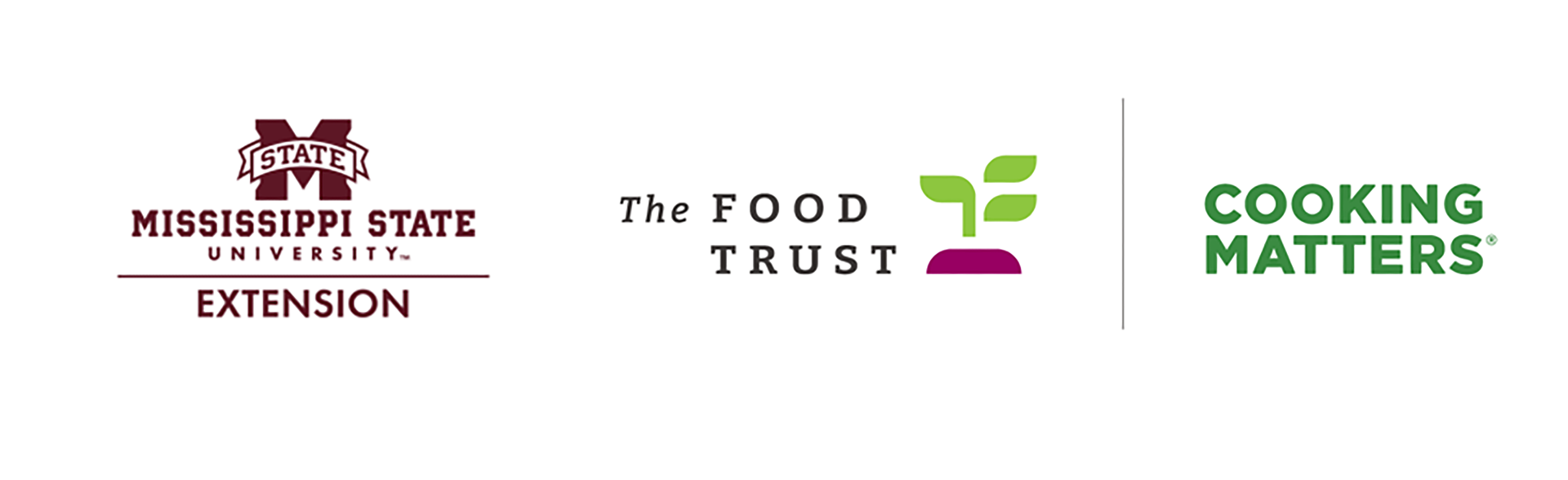 MSU Extension Logo with The Food Trust | Cooking Matters